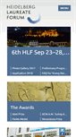 Mobile Screenshot of heidelberg-laureate-forum.org
